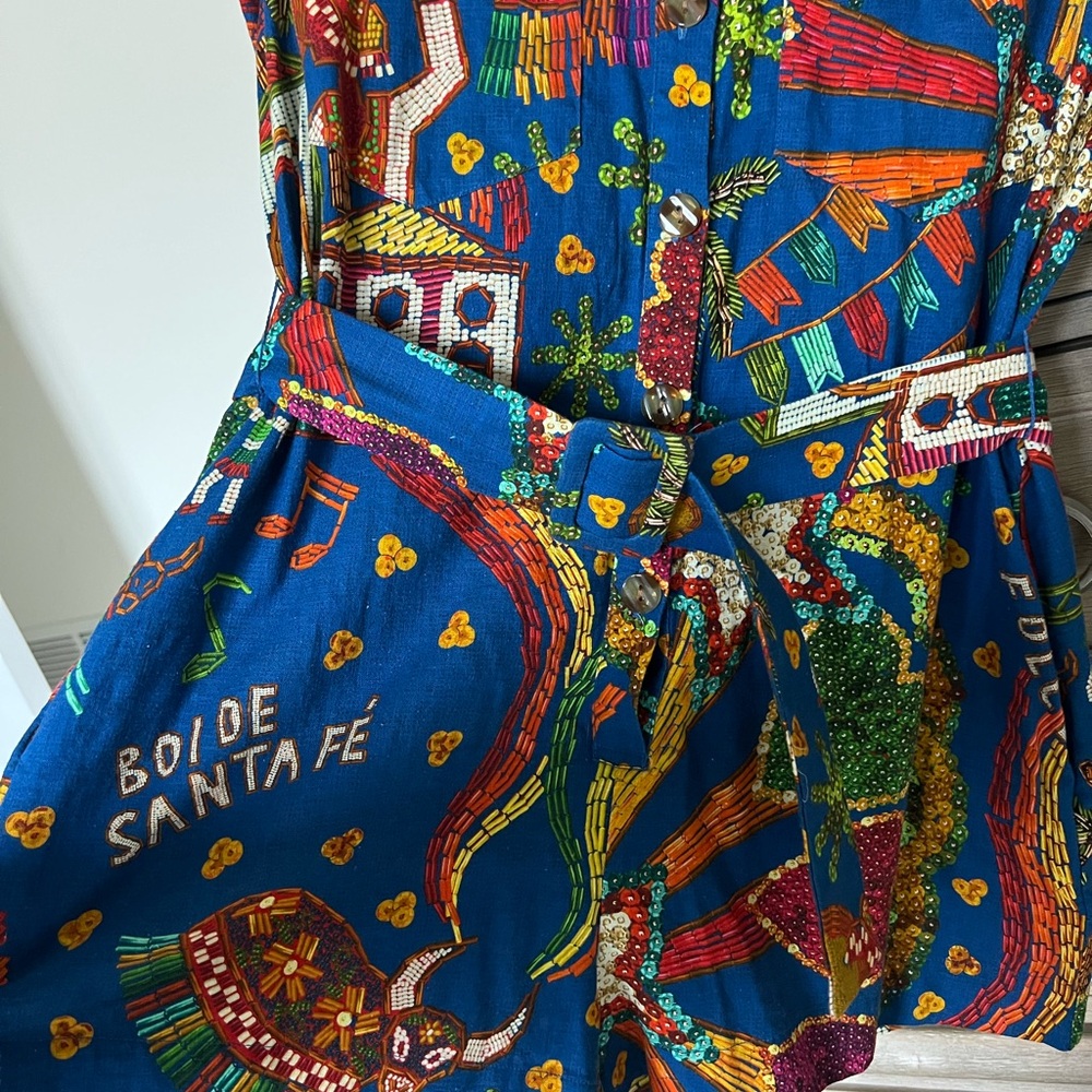 Farm Rio Colorful Patterned Romper - Picture 3 of 9